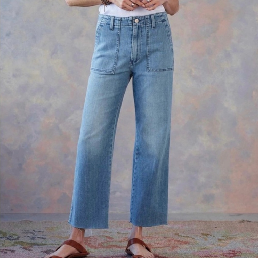 NWT Joe’s Denim Jeans The Blake High Rise Wide Leg Crop Utility Tenaya Size 27